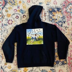 Tyler, The Creator Flower Boy Gildan Black Heavy Blend Hoodie Print